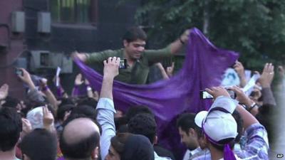 Iranians celebrating