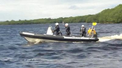 Police on Lough Erne