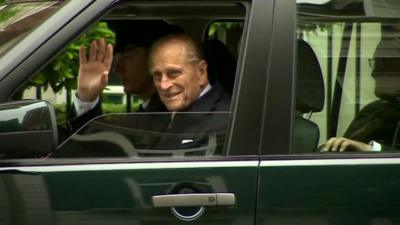 Prince Philip leaves hospital