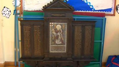 Whitley First School memorial