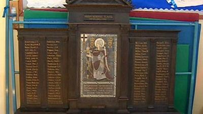 Whitley First School memorial