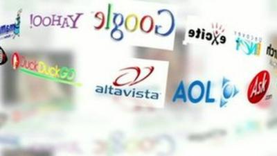 Internet search engine logos