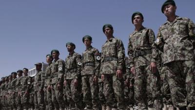 Afghanistan soldiers in Kabul