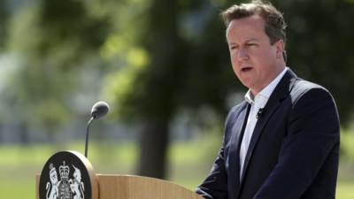 UK Prime Minister David Cameron