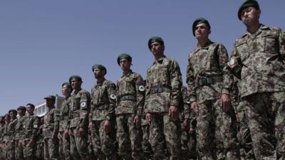 Afghanistan soldiers in Kabul