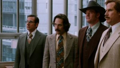 A scene from Anchorman: The Legend Continues