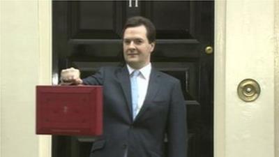 George Osborne outside number 11