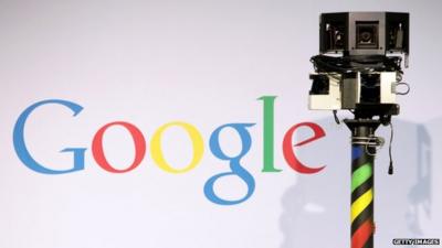 Google logo and Street View camera