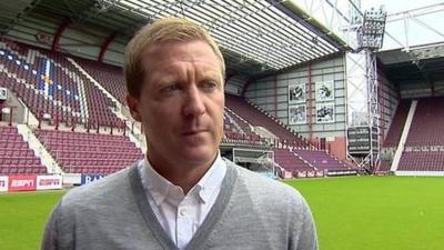 Hearts manager Gary Locke