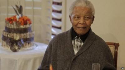 Nelson Mandela on his 94th birthday, July 2012