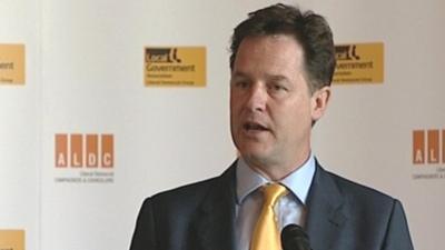 Liberal Democrat leader Nick Clegg