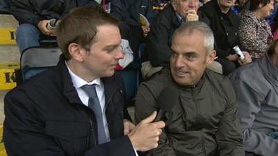 Thomas Kane with Paul McGinley at Breffni Park