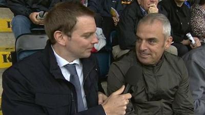 Thomas Kane with Paul McGinley at Breffni Park