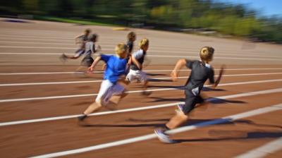 Children running