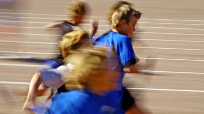 Children running