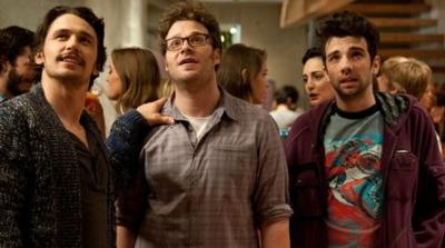 James Franco, Seth Rogen, Jay Baruchel in This is the End