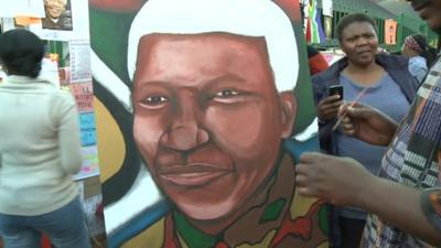 Painting of Nelson Mandela