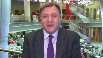 Shadow chancellor Ed Balls