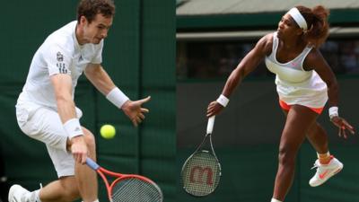 Andy Murray and Serena Williams