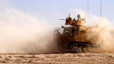 British soldier from the 2nd Royal Tank Regiment in Afghanistan