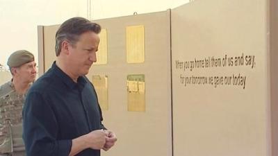 David Cameron in Afghanistan