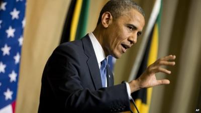 President Obama in Pretoria
