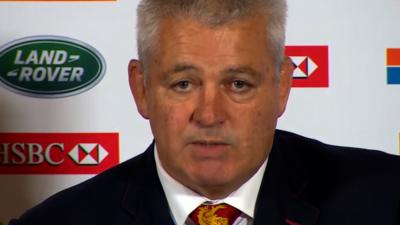 British and Irish Lions coach Warren Gatland