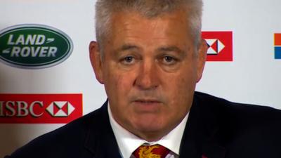 British and Irish Lions coach Warren Gatland