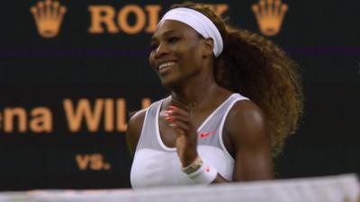 Defending champion Serena Williams