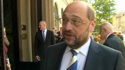 European Parliament President Martin Schulz,