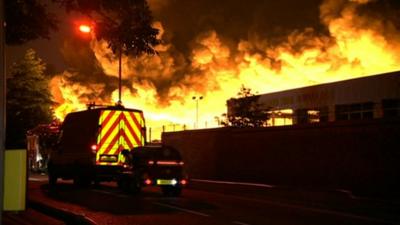 Fire at Smethwick factory