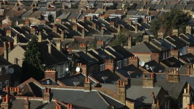 A general view of houses