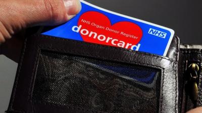 A donor card