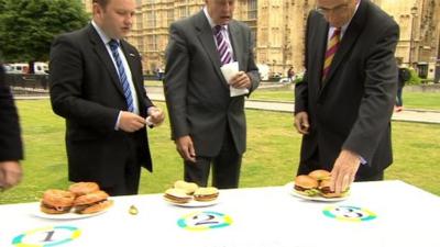 MPs in burger test