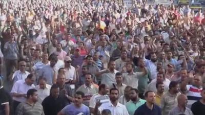 Protesters in Alexandria