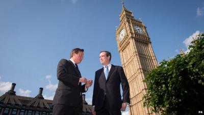 David Cameron and James Wharton