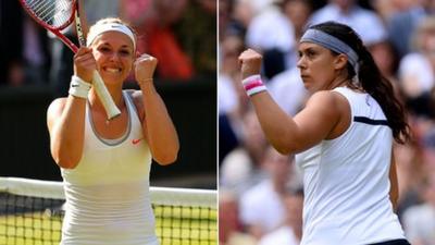 Sabine Lisicki and Marion Bartoli