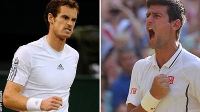 Andy Murray (left) and Novak Djokovic