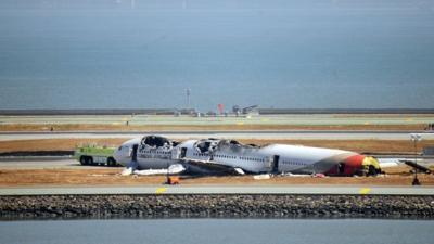 Asiana Airlines plane crash at San Francisco International airport