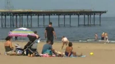 Beach scene