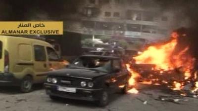 Scene of explosion in Beirut