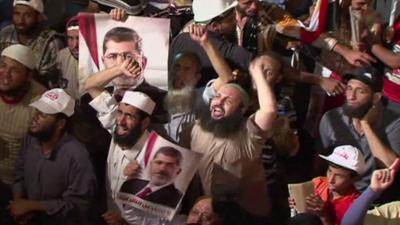 Pro-Morsi protesters