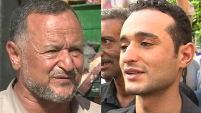 Ahmed Douma and his father support different sides