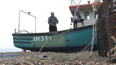 Aldeburgh fisherman Kirk Stribling