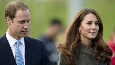 Duke and Duchess of Cambridge on 9 October 2012