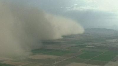 Dust storm in Arizona