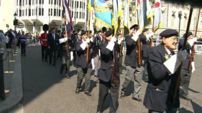 Veterans march in London