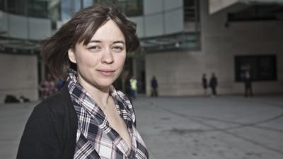 Kate outside BBC New Broadcasting House, London