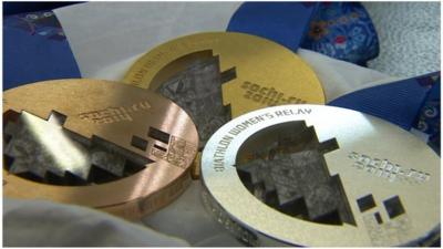 Finished Winter Olympic medals