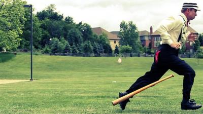 Granger's captain running to base